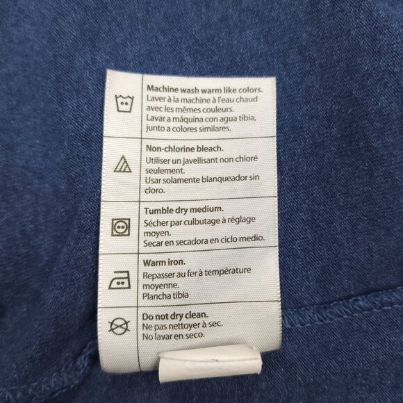 Carhartt Mens Blue Original Fit Pocket T-Shirt L Regular Cotton/Poly Blend - Picture 6 of 8